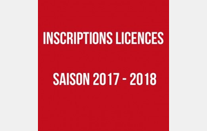 Inscriptions saison 2017-2018 !