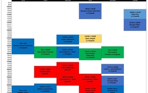 Planning saison 2017-2018