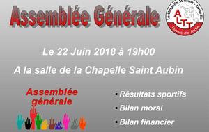 Assemblée Générale le 22 Juin à 19H