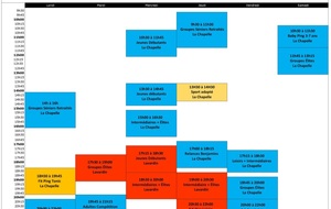Planning saison 2018-2019