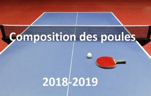 Compositions des poules 2018-2019