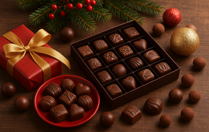 Vente de chocolats de Noël