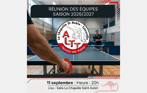 RÉUNION DES ÉQUIPES – SAISON 2026/2027