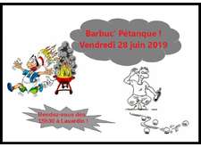 Barbec' Pétanque le vendredi 28 juin 2019 à partir de 15h30 à Lavardin.