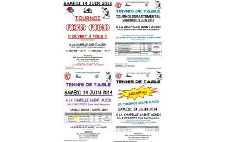 !!! TOURNOIS DU CLUB !!!