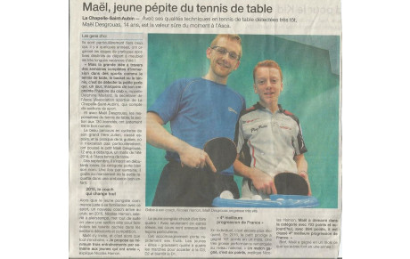 Article Ouest France du 27/12/16