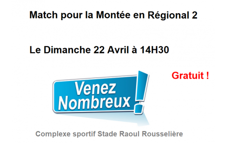 Match pour la montée en R2