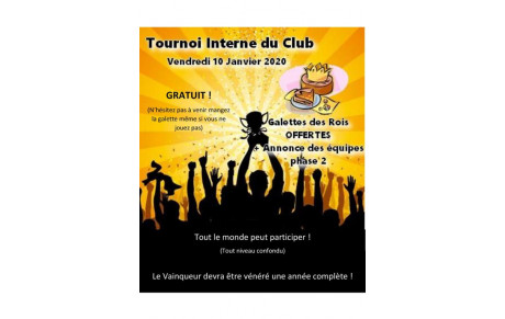 Tournoi Interne du club !