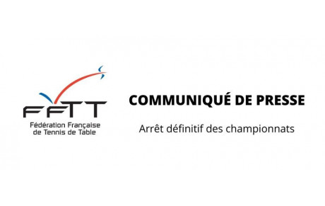 Arrêt définitif des championnats