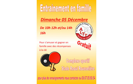 Entraînement en Famille