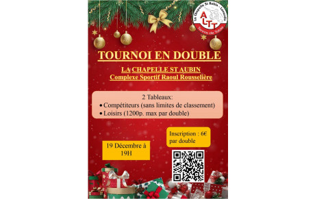Tournoi de Tennis de Table en Doubles